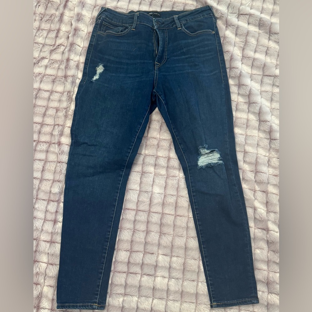 True Religion Jeans Womens JenniCurvy Mid Rise Super Skinny Stretch Sz 30